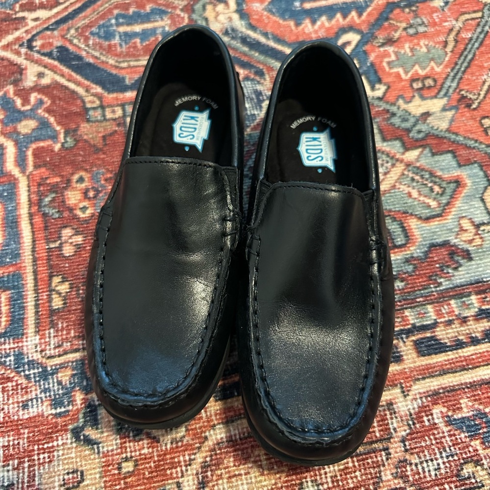 Florsheim Kids Black Slip-On Dress Shoes